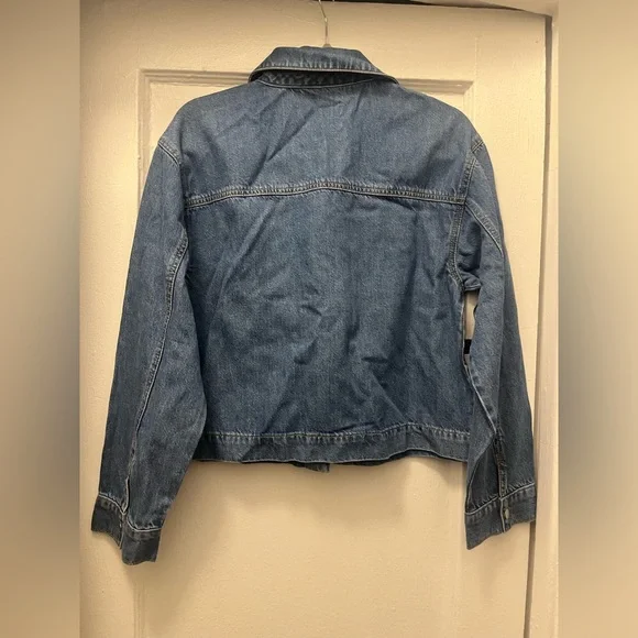 LOFT Denim Bow Top - Picture 9 of 11